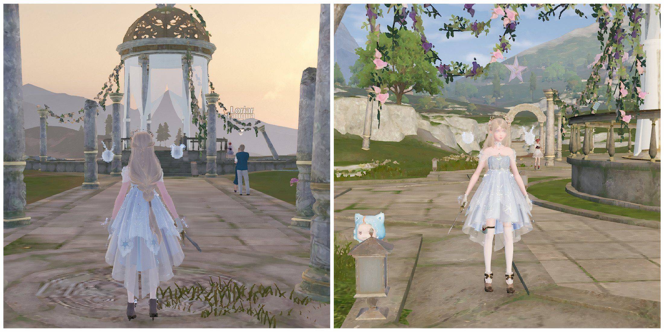 Infinity Nikki Unveils Accessible Whimstar Near Swan Gazebo Landmark
