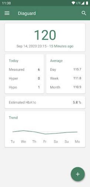 Diaguard: Diabetes Diary Tangkapan skrin 1
