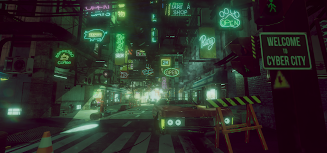 VR Cyberpunk City Tangkapan skrin 3