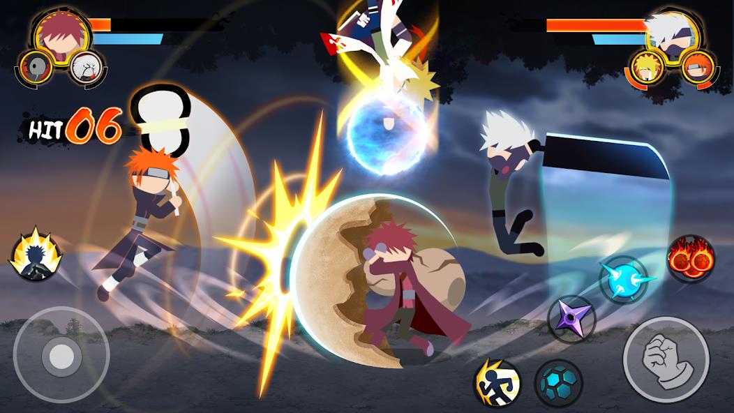 Stickman Ninja - 3v3 Battle Mod ภาพหน้าจอ 4