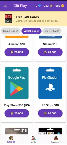 Gift Play - Earn Game Codes स्क्रीनशॉट 3