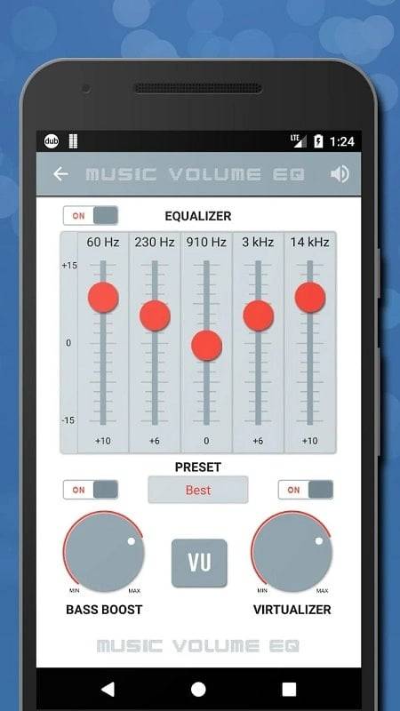 Musica Volume EQ - Equalizador Captura de tela 2