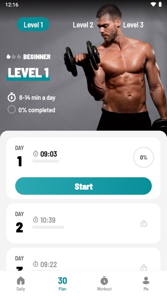 Dumbbell Workout at Home Screenshot 2