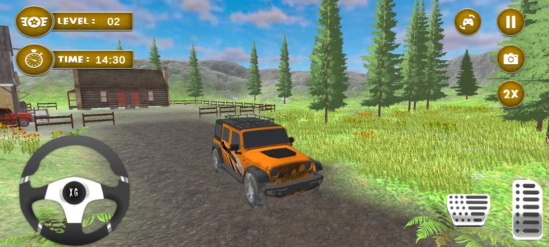 4x4 Mud Jeep Driving Games 3D Captura de tela 1