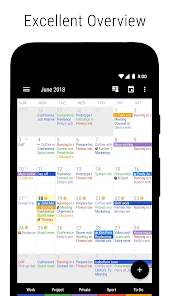 Business Calendar 2 Pro Tangkapan skrin 1