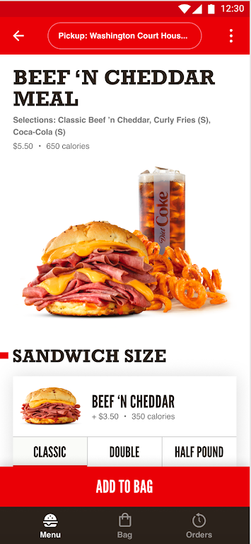 Arby's Fast Food Sandwiches Скриншот 3