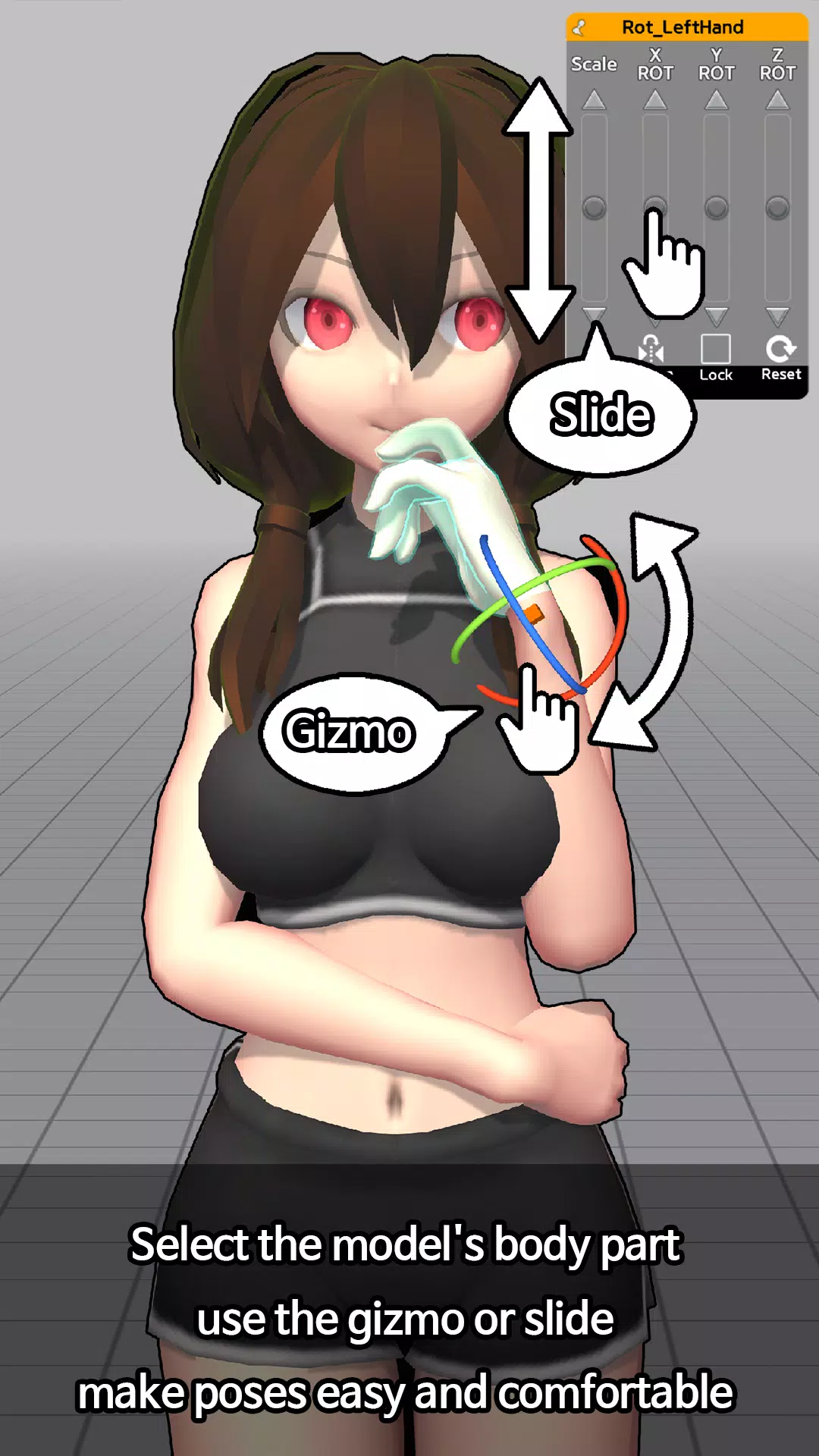 Easy Pose - 3D pose making app スクリーンショット 1