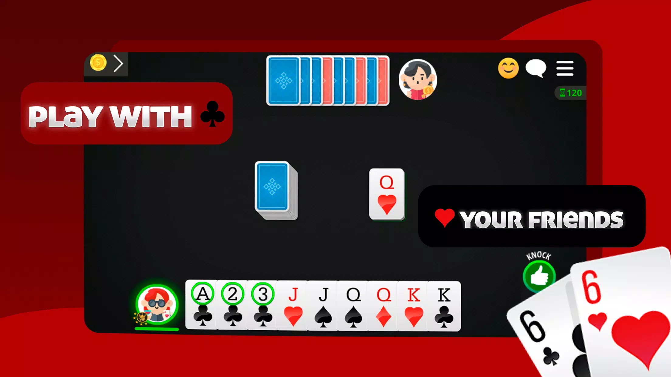 Straight Gin Rummy Online Скриншот 4