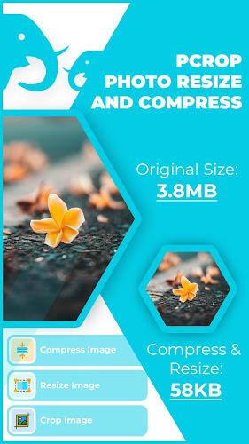 Schermata pCrop: Photo Resizer and Compr 1