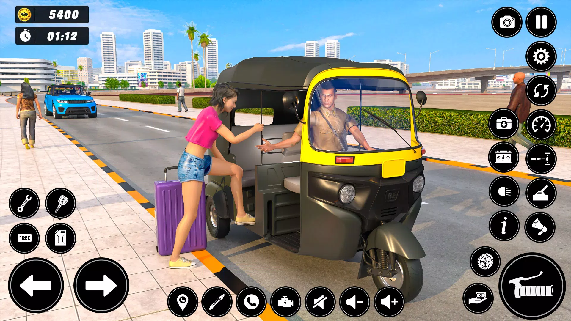 Auto Tuk Tuk Rickshaw Game Tangkapan skrin 2