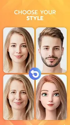 FaceLab 顔加工 アプリ、 女性化アプリ、顔合成アプリ スクリーンショット 1