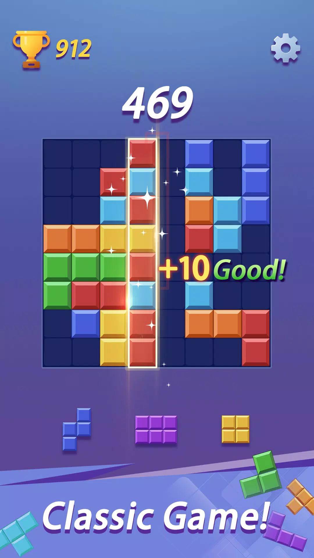 Block Puzzle: Combo Mania! ဖန်သားပြင်ဓာတ်ပုံ 1