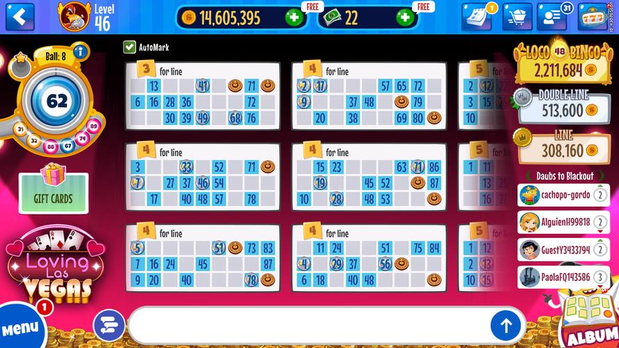 Schermata Bingo Lotto Tombola Online 1