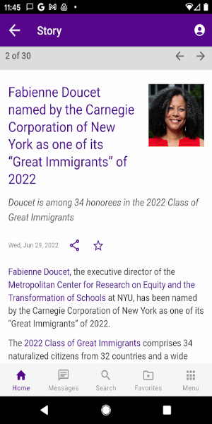 NYU Mobile Capture d'écran 3
