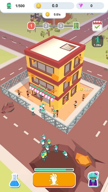 Idle Zombie Army Скриншот 1