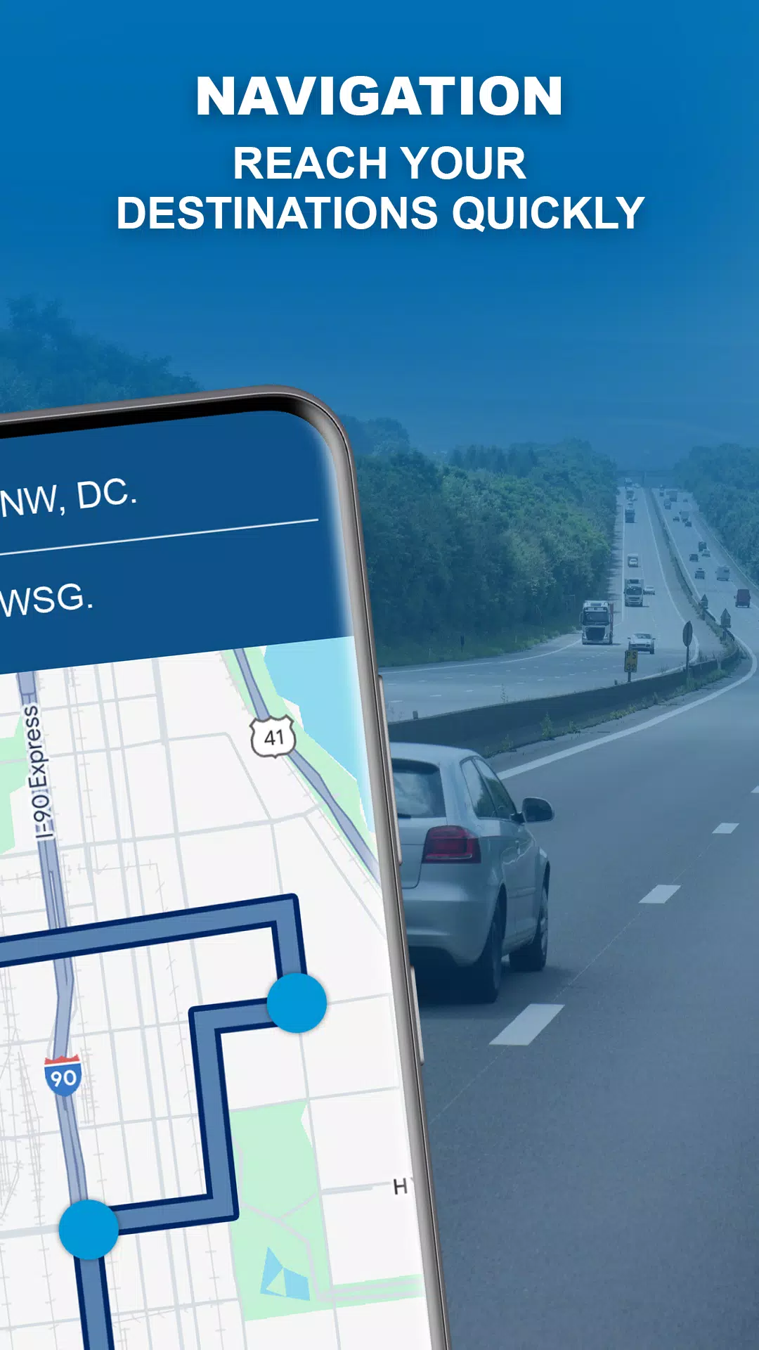 GPS Navigation: Road Map Route Tangkapan skrin 3