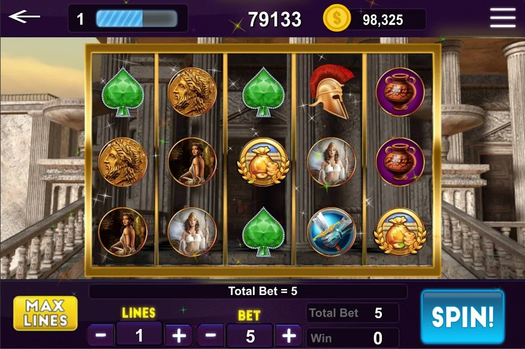 Olympus Slots - Zeus Golden Slot Machine Zrzut ekranu 1