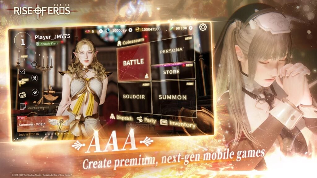 3D Fantasy RPG Eros的RPG崛起：与AAA图形的欲望现在已经过去了