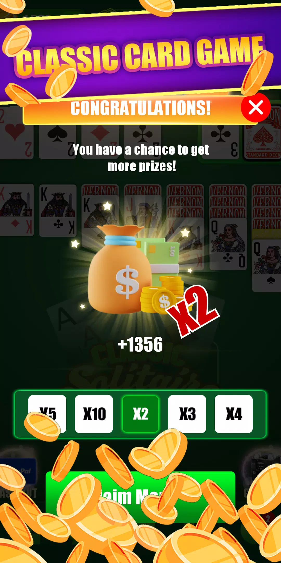 Funny Solitaire-Card Game ဖန်သားပြင်ဓာတ်ပုံ 2