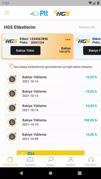 HGS - Hızlı Geçiş Sistemi应用截图第2张