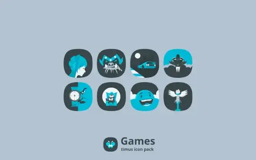 Timus: Rounded Dark Icon Pack Ekran Görüntüsü 2