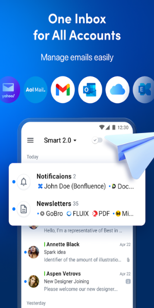 Spark Mail ဖန်သားပြင်ဓာတ်ပုံ 1