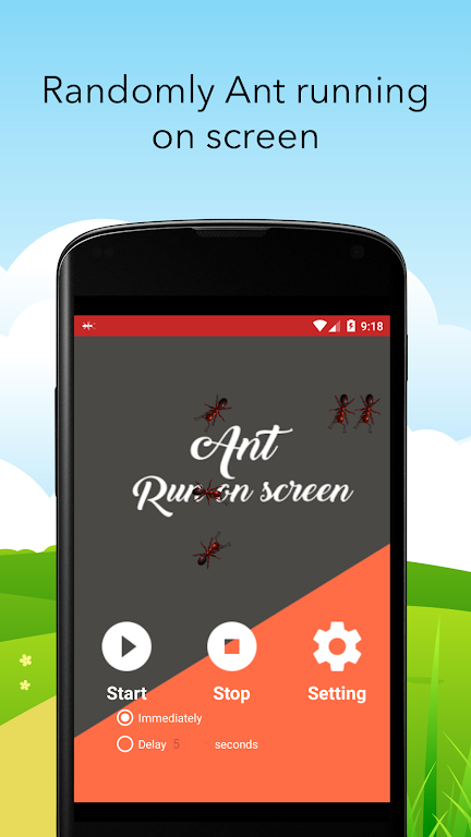 Ant Run on Screen Prank ဖန်သားပြင်ဓာတ်ပုံ 1