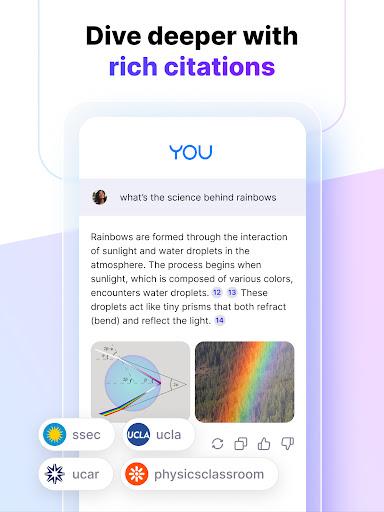 Schermata You.com AI Search and Browse 4