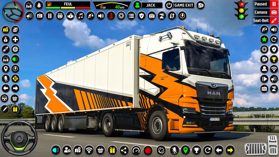 US Truck Driving 3D Truck Game Скриншот 1