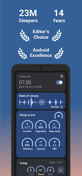 Schermata Sleep as Android: Smart alarm Mod 1