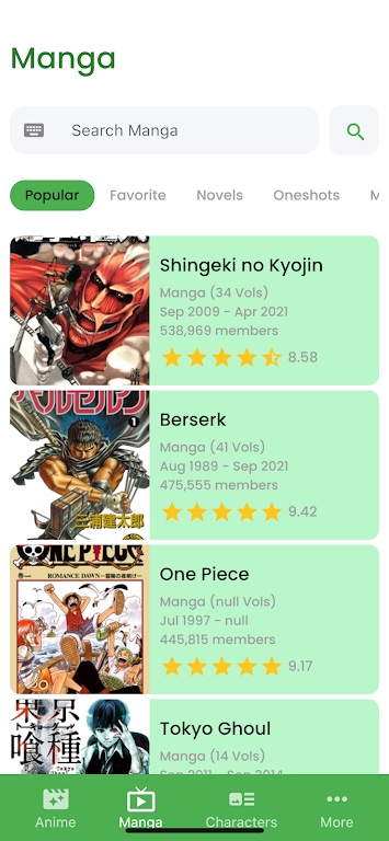 9Anime and Manga Ekran Görüntüsü 2