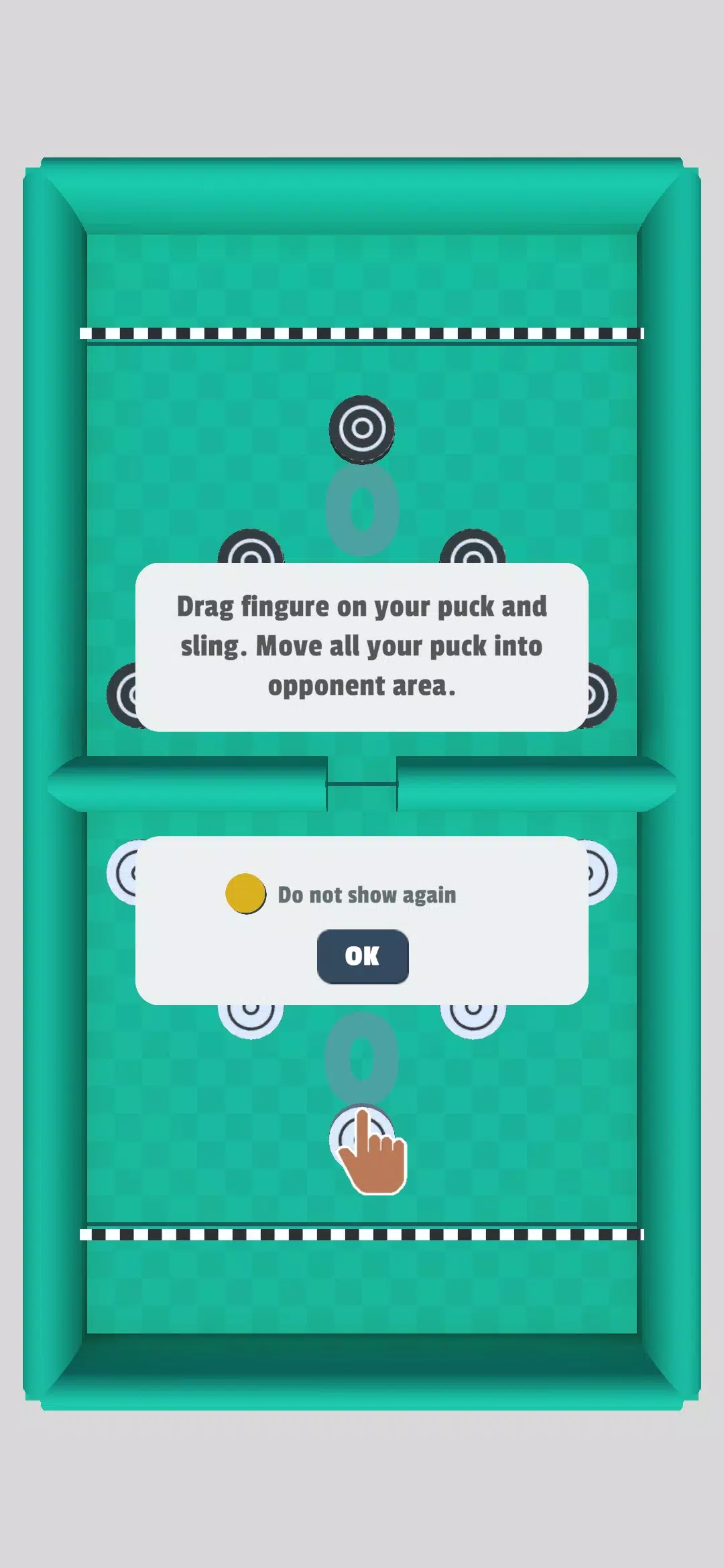 Puck Battle 2 Player Game 스크린샷 1