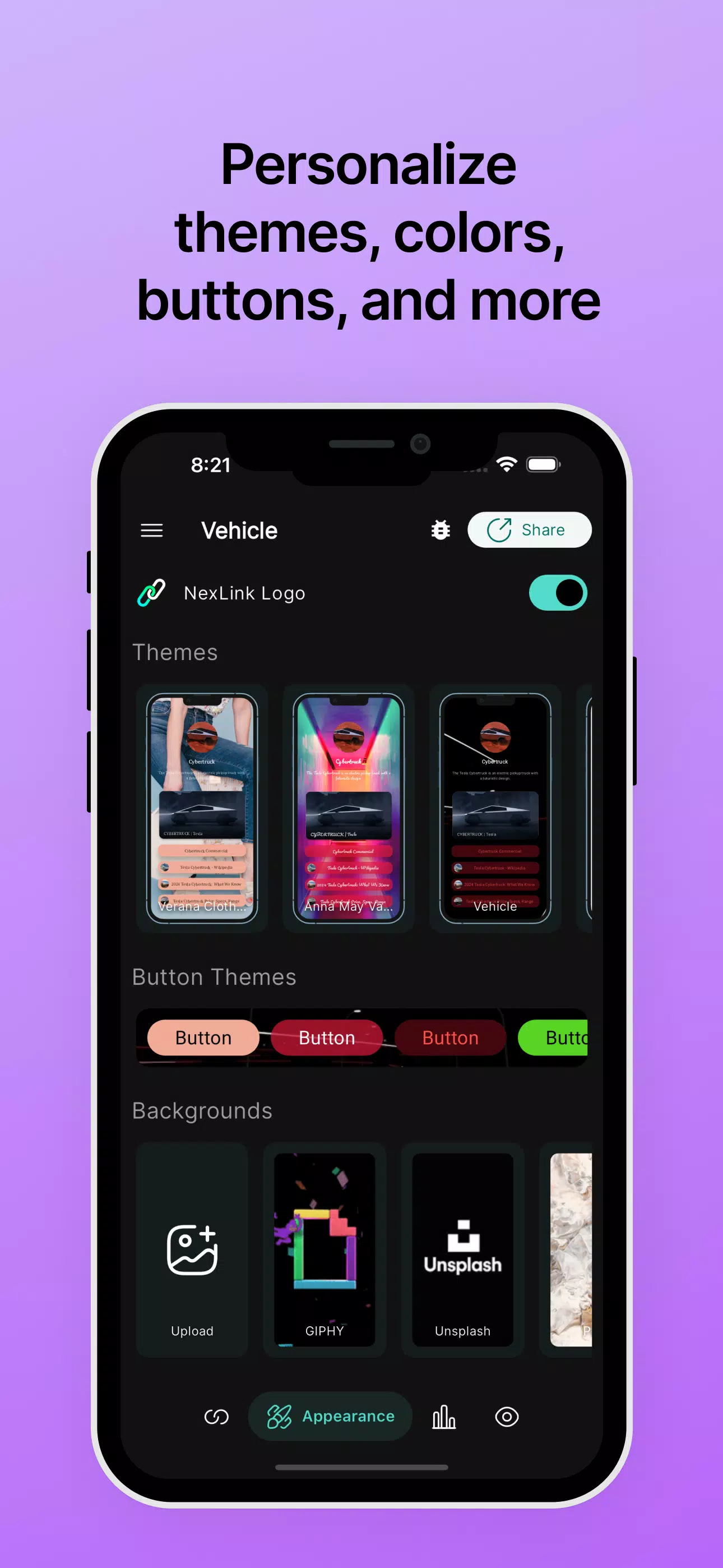 Linktree in Bio Site: NexLink Скриншот 2