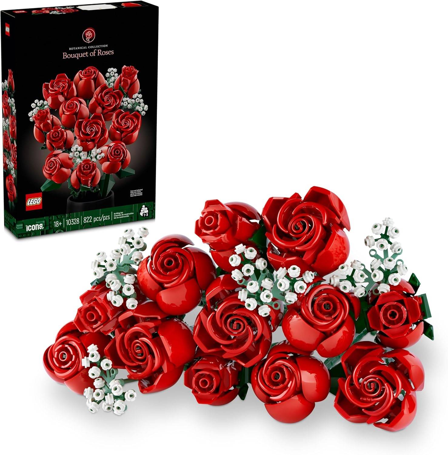LEGO Botanicals Bouquet of Roses Artificial Flowers 10328