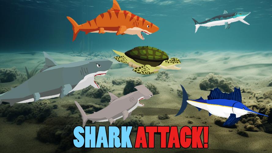 Shark Fights Sea Creatures Screenshot 1