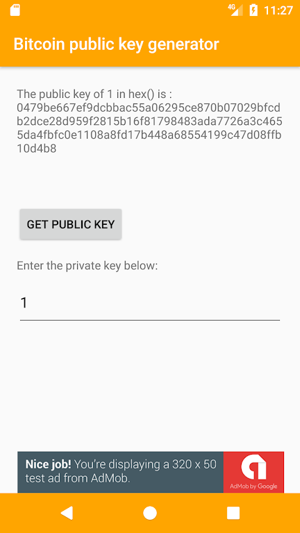 Bitcoin Public Key Generator Mod Capture d'écran 2