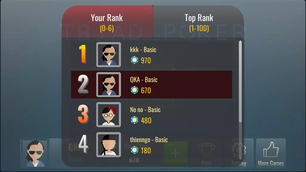 Lieng Offline - Triad Poker 3 স্ক্রিনশট 2