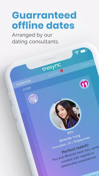 Esync - Singles Dating App Screenshot 1