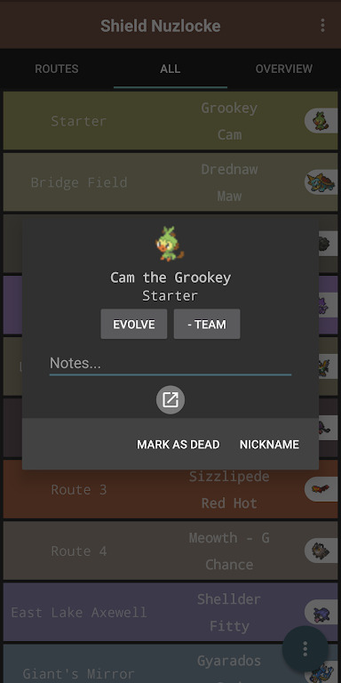Route Chart - Nuzlocke Tracker - No Ads应用截图第4张