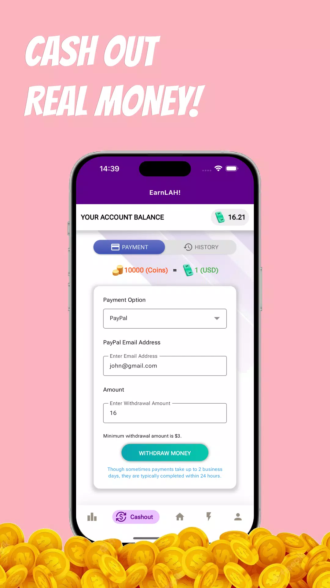 Earn Money with EarnLAH!应用截图第2张