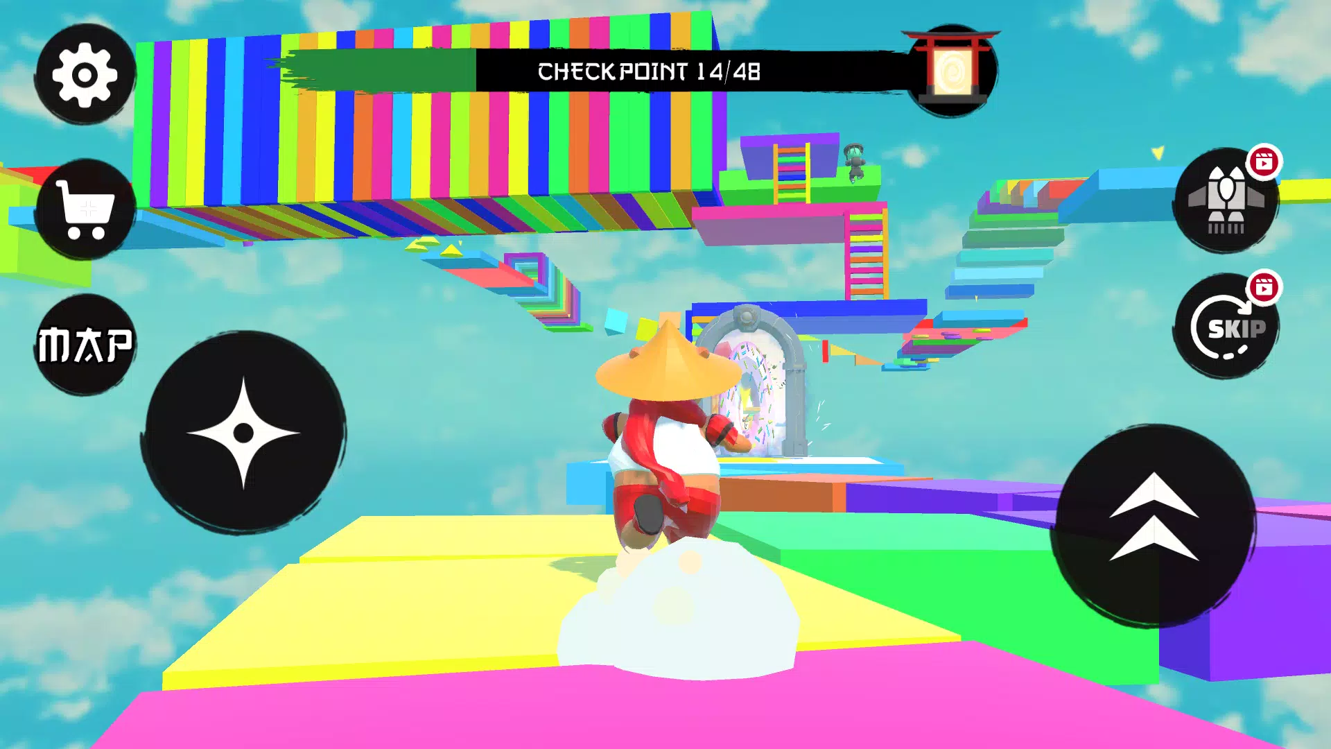 Parkour Capybara: Only Jump Up Captura de pantalla 1