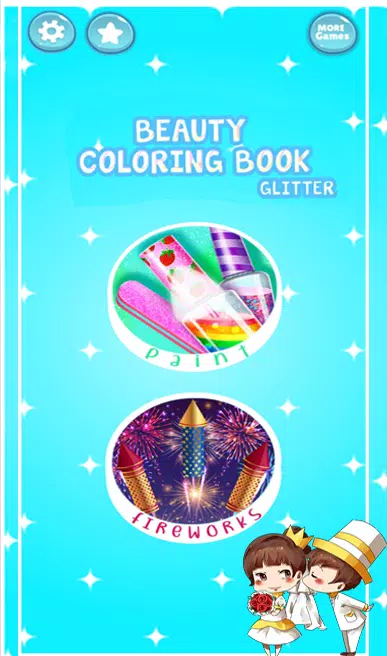 Beauty Glitter coloring game Ekran Görüntüsü 1