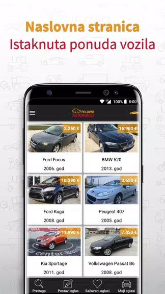 PolovniAutomobili Captura de tela 1