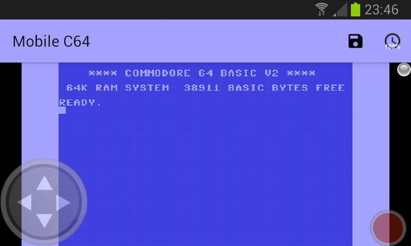 Schermata Mobile C64 Mod 1