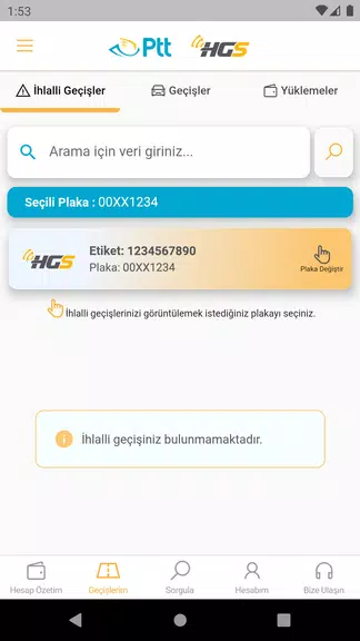 HGS - Hızlı Geçiş Sistemi应用截图第3张