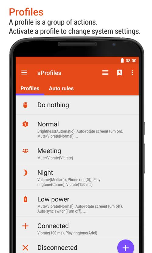 aProfiles - Auto tasks Скриншот 1