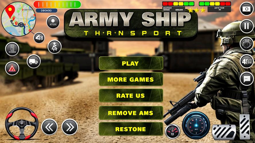 Army Transport Tank Ship Games Screenshot 1