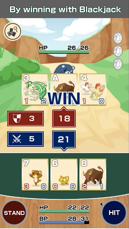 Schermata BJ Battle 1