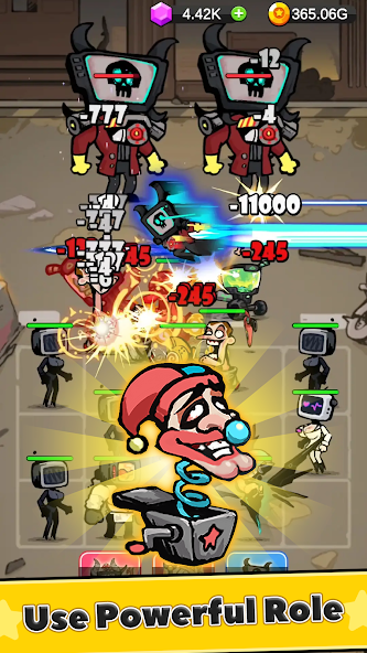 Battle Warriors: Strategy Game Mod Schermafbeelding 2