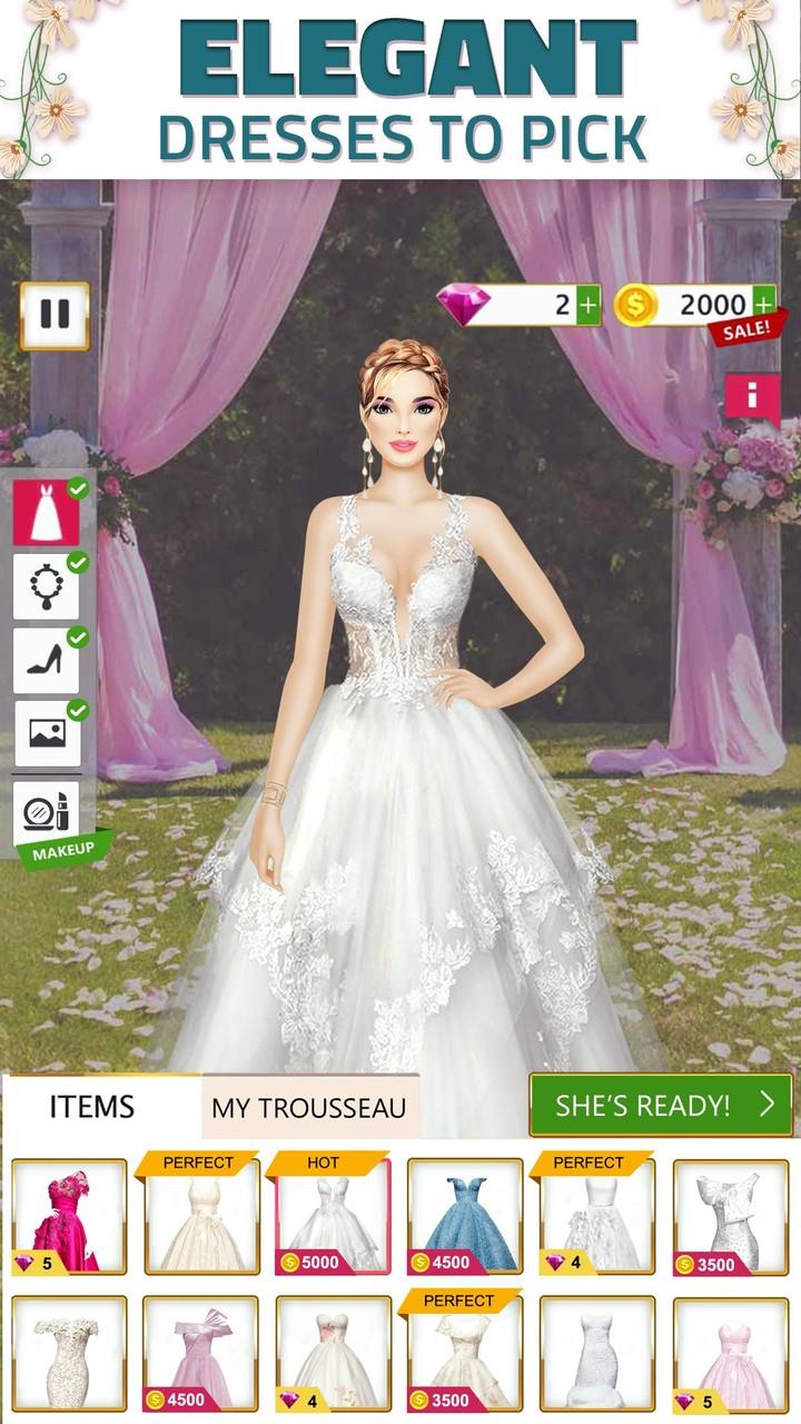Super Wedding Dress Up Stylist Ekran Görüntüsü 3